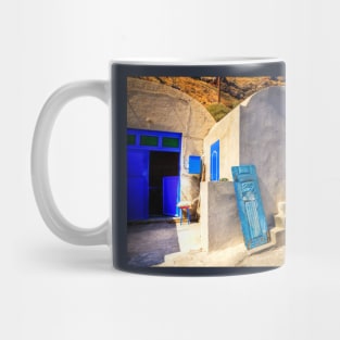 Santorini Blue Doors Mug